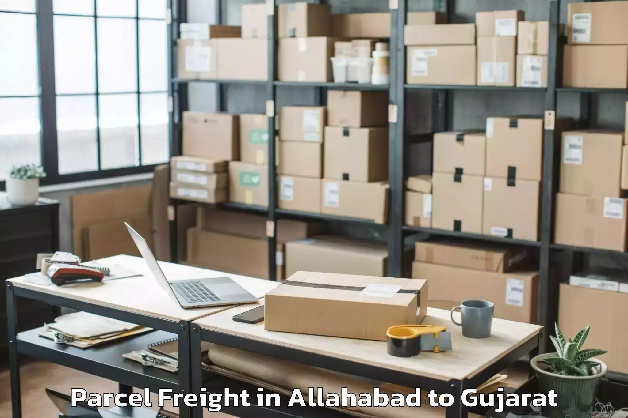 Professional Allahabad to Anjar Parcel Freight